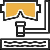 diseño de icono de vector de snorkel