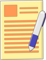 ballpoint and paper png