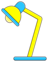 isolated desk lamp sticker png