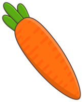 Zanahoria objeto pegatina