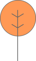 icône plate arbre png