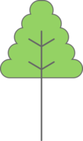 árbol, plano, icono png