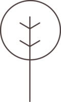 icono de línea de árbol png