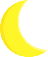 yellow moon icon png