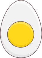 bollito uovo cibo icona png