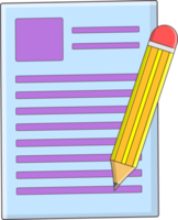 isoliert Bleistift und dokumentieren png