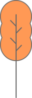 icône plate arbre png