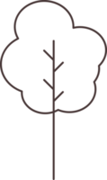 icône de la ligne des arbres png
