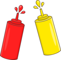 ketchup et moutarde png