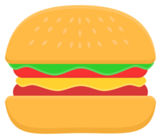 Hamburger isolato etichetta png