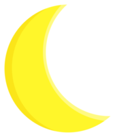 amarillo Luna pegatina png