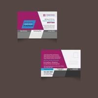 Postcard Design Template vector