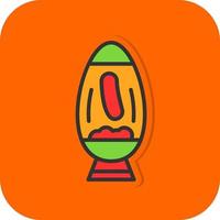 Lava Lamp Vector Icon Design