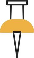 Push Pin Vector Icon Design