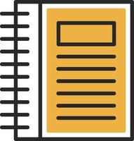 Notebook Vector Icon Design