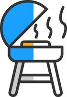 diseño de icono de vector de parrilla