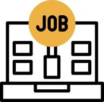 Job Search Vector Icon Design