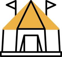 Circus Tent Vector Icon Design