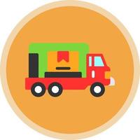 Cargo Truck Vector Icon Design