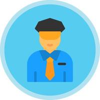 Security Guard Vector Icon Design