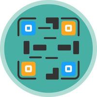 diseño de icono de vector de código qr