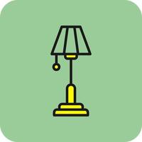 Floor Lamp Vector Icon Design