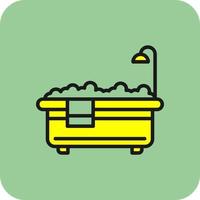 Bathtub Vector Icon Design