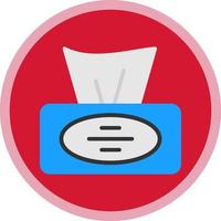 Tissue Box Vector Icon Design