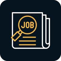 Job Search Vector Icon Design