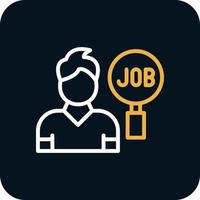 Job Search Vector Icon Design