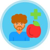 diseño de icono de vector de nutricionista