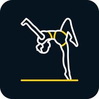 Gymnast Vector Icon Design