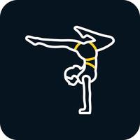 Acrobatic Vector Icon Design