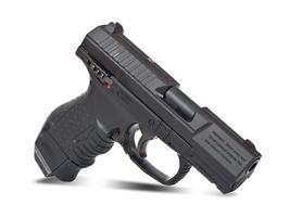 Black semi automatic handgun photo