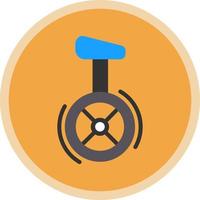 Unicycle Vector Icon Design