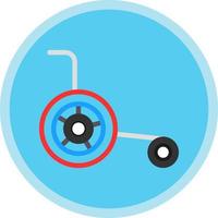 Wheelchair Vector Icon Design