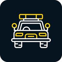 Police Car Vector Icon Design