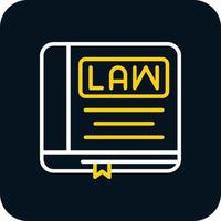 Law Book Vector Icon Design