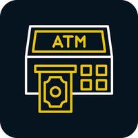 Atm Machine Vector Icon Design