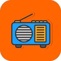 diseño de icono de vector de radio