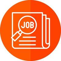 Job Search Vector Icon Design