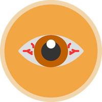 Red Eyes Vector Icon Design