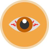 diseño de icono de vector de ojos rojos