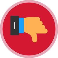 Thumbs Down Vector Icon Design