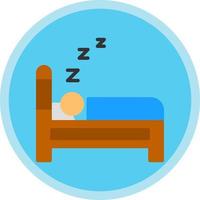 Sleeping Vector Icon Design