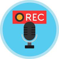 Recording Vector Icon Design