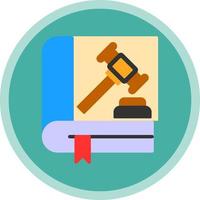 Law Book Vector Icon Design