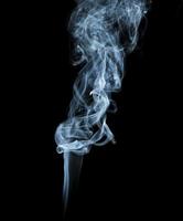 Abstract light smoke on dark background photo