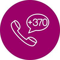 Lithuania Dial code Vector Icon