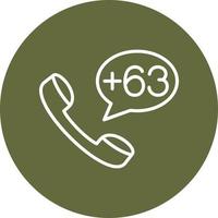 Philippines Dial code Vector Icon